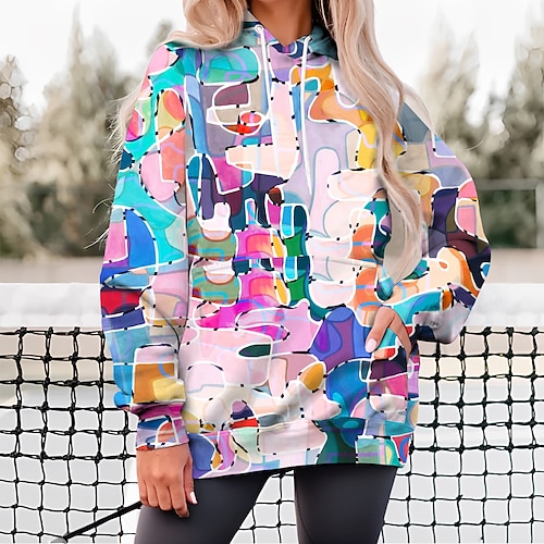 

Mujer ropa de golf Sudadera con capucha de golf Jersey de golf Transpirable Secado rápido Con bolsillos Manga Larga Ropa de golf ropa de golf Ajuste regular Impreso Primavera Otoño Tenis Golf