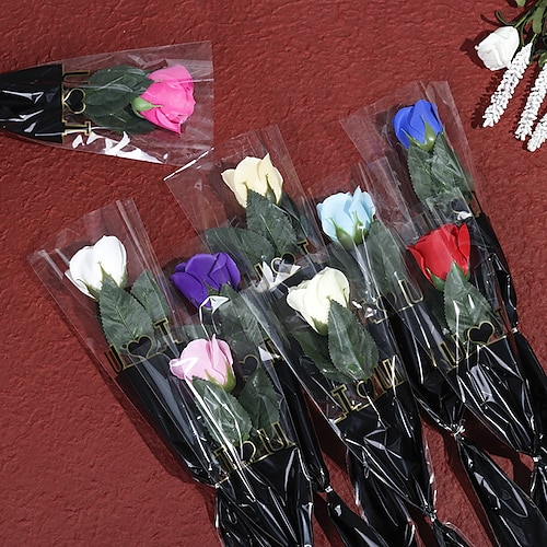 

flores de sabão para o dia dos professores presente para a temporada de abertura do professor imitação de pacote de rosas presente para namorada dia dos namorados decoração de casa promoção de