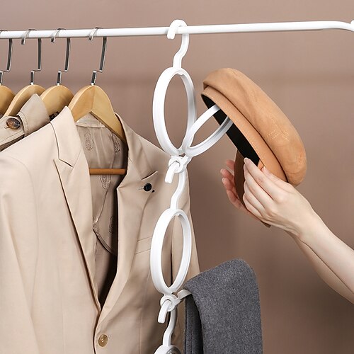 

Estante creativo para colgar sombreros para uso doméstico, estante para colgar sombreros detrás de la puerta del dormitorio, armario, bufanda, bufanda de seda, estante de almacenamiento y organización