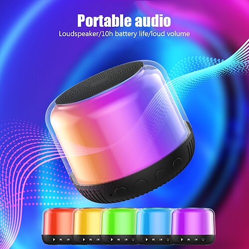 

S11 altavoces bluetooth inalámbrico mini subwoofer audio escritorio luminoso exterior altavoz música envolvente