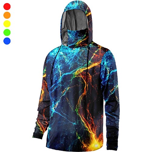 

Hombre Camisa de pesca Con Capucha Exterior Manga Larga Protección UV Transpirable Secado rápido Ligero Reductor del Sudor Camiseta Primavera Otoño Exterior Pesca Acampada y Senderismo Violeta Azul