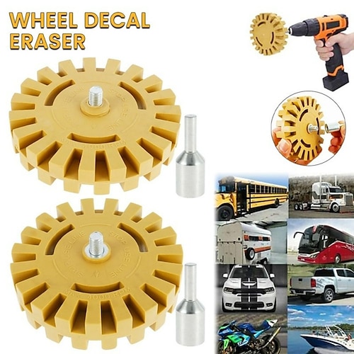 Car Pneumatic Rubber Eraser Wheel Pad Rubber Disk Decal Eraser