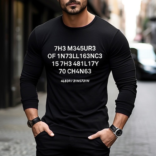 2023 Spring Autumn Long Sleeve T-Shirts Men O-Neck Cotton T-Shirt