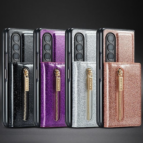 

Geeignet für Samsung Galaxy Z Fold4, luxuriöse Business-Handyhülle, Z Fold3, bequeme Leder-Handyhülle