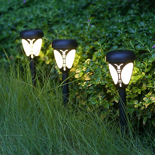 

2 pièces lampes de pelouse solaires extérieur étanche jardin cour décor lumière villa arrière-cour passerelle paysage décoration
