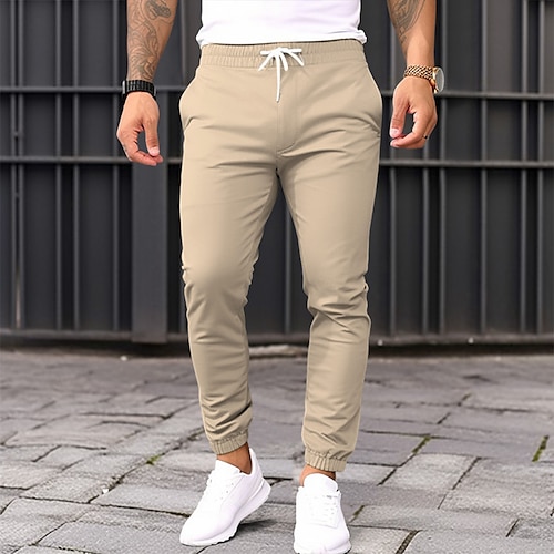 

Hombre Pantalones de Deporte Persona que practica jogging Pantalones Correa Cintura elástica Puño elástico Plano Comodidad Transpirable Casual Diario Festivos Deportes Moda Negro Azul Marino