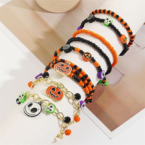 

Cadenas y esclavas Brazalete de Cuentas Brazalete colgante Multi capa De moda Risa Arbol de la Vida Punk Moda Importante Personalizado Clásico Acrílico Pulsera pulsera 1# / 2# / 3# Para Víspera de