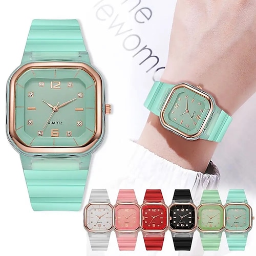 

Candy farben silikon quadrat quarz frauen uhr einfache sport multifunktionale digitale uhr weibliche männer mode uhr