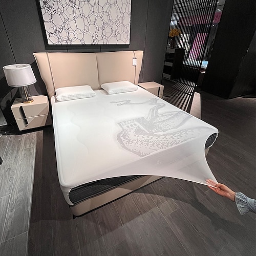 

Housse de protection de matelas hautement élastique, drap de lit doux et transparent anti-poussière, housse en filet élastique ajusté pour éviter la saleté