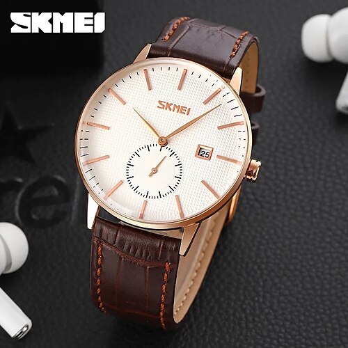 

Reloj de cuarzo para hombre skmei, marca oficial para hombre, relojes de pulsera con pantalla de calendario skmei para hombre