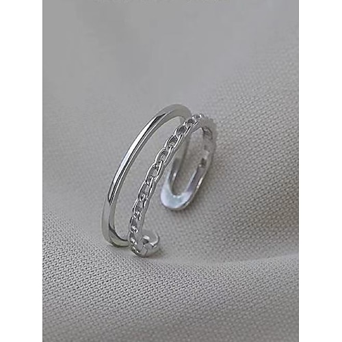 

Femme Alliances Mode Extérieur Couleur monochrome Bague