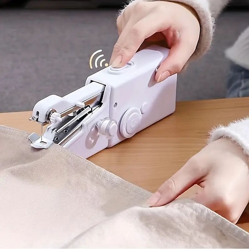 

Handheld Sewing Machine Mini Sewing Machines,Portable Sewing Machine Quick Handheld Stitch Tool For Fabric, Cloth, Clothing (battery Not Included)