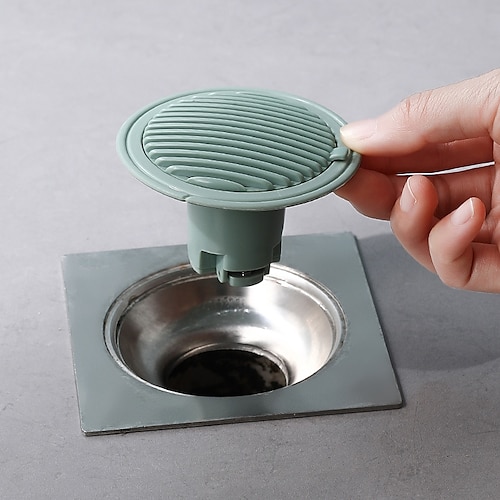 

Drain de sol anti-odeur en pvc, salle de bains, cuisine, anti-insectes, anti-odeur, noyau de vidange d'égout, filtre d'évier anti-colmatage, 2 pièces