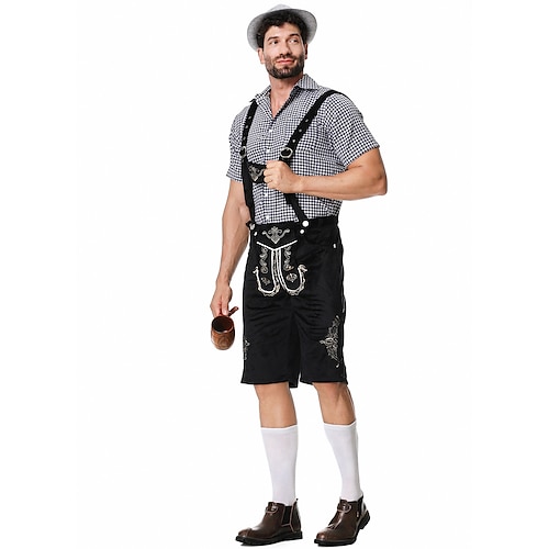  Sopiva Oktoberfest-puku - Dirndl naisille tai Lederhosen miehille Alppien saksalainen baijerilainen olutpuku täydellinen olutfestivaalille juhliin Halloweeniin teema-juhliin - myydään erikseen