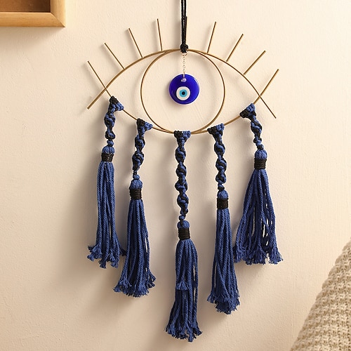 

Devil's Eye Wall Hanging Tapestry Woven Bohemian Simple Home Homestay Wall Decoration