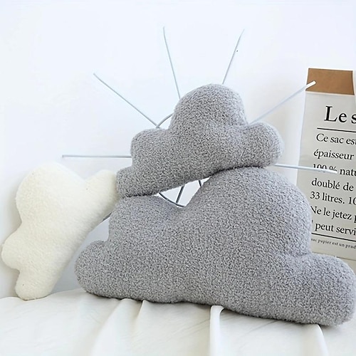 

Almohada nórdica suave y nublada, almohada suave de felpa para la siesta, almohada para sofá, regalo creativo para niña