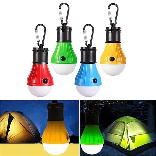 

4/pcs équipement de camping portable en plein air suspendu 3 lanterne de camping à LED lumière douce lampes de camp à ampoule lampe pour tente de camping pêche