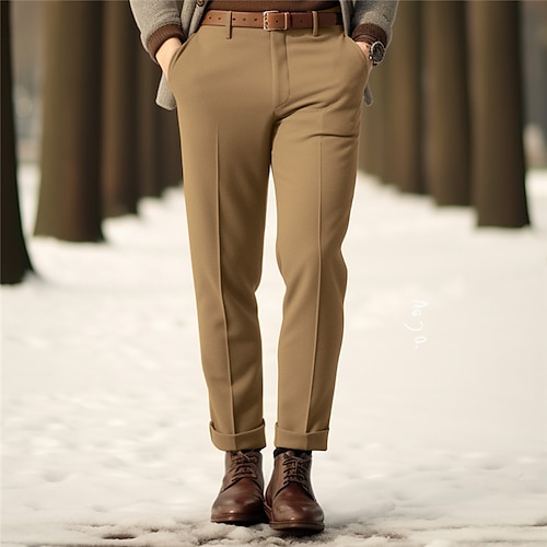 

Hombre Pantalones Chinos Pantalones casuales Bolsillo delantero Pierna recta Plano Comodidad Negocio Diario Festivos Moda Moderno Negro Verde Claro