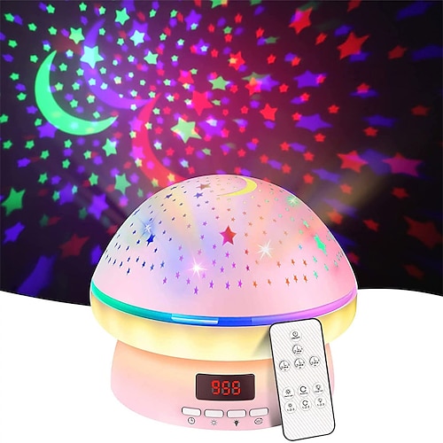 

Galaxy Projector Starry Sky Rotating LED Night Light with 8 Modes Children Bedroom Star Projector Bedside Light Moon Lamp 2023