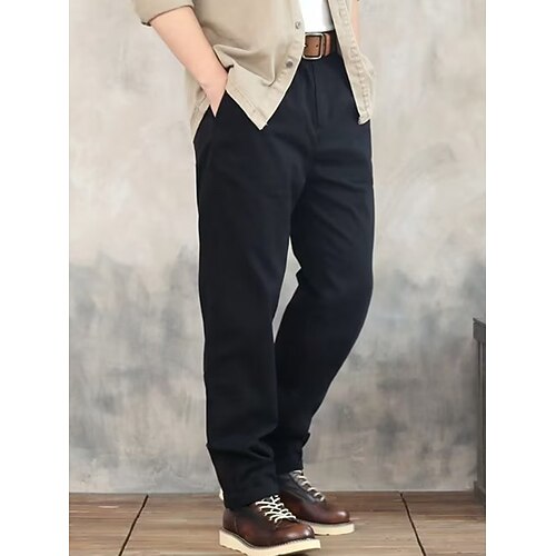 

Homme Pantalon Chino Pantalon chino Poche Plein Confort Respirable Extérieur du quotidien Sortie Mode Décontractées Noir Bleu