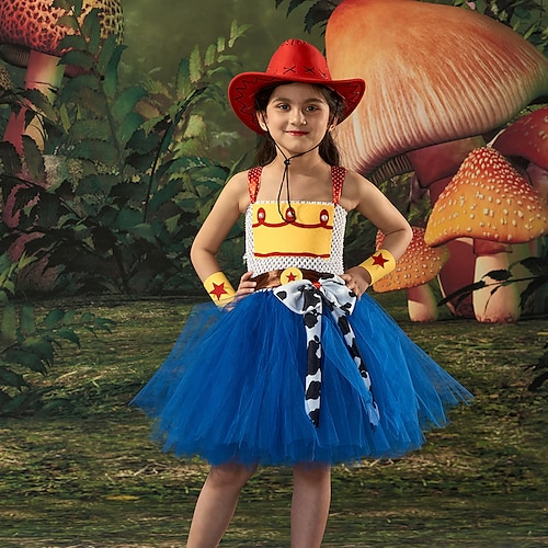 

Woody Kleid Cosplay Kostüm Tutu Kinder Mädchen Cosplay Halloween Leistung Party Halloween Halloween Karneval Maskerade Einfache Halloween-Kostüme