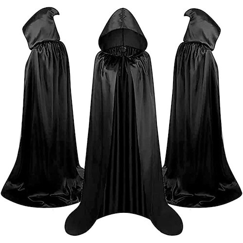 

Retro Vintage Punk & Gothic Medieval Hooded Cloak Shawls Plague Doctor Men's Women's Cosplay Costume Masquerade Party / Evening Cloak