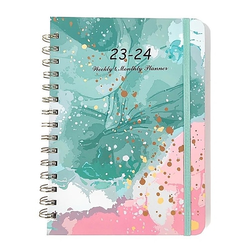 

Planner 2023-2024-Academic Planner 2023-2024 From July 2023 To June 2024, 6.3''×8.4'', Weekly Monthly Planner With 12 Month Tabs, Strong Double Wire Binding, Inner Pouch, Elastic Closure