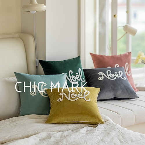 

Nordic Embroidered Small Fresh Pillows, Living Room Sofas, Cushions, Bedside Decorations, Christmas Celebrations, Pillowcases