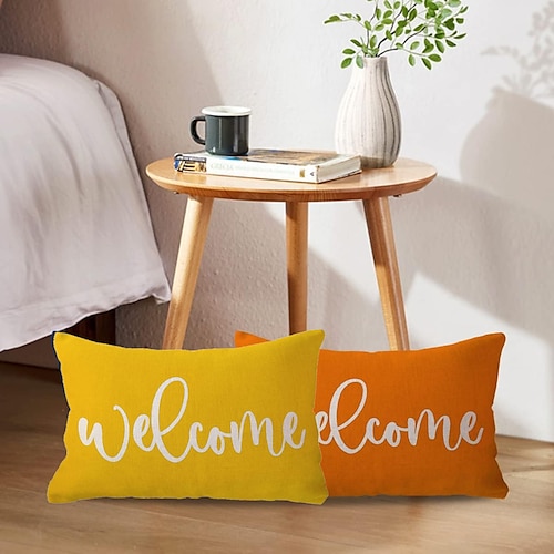 

Hello Sunshine Taie d'oreiller 1 pièce Taie d'oreiller Taille Jaune pour Ferme Printemps et été décoration canapé Housse de Coussin Lin 11,8 x 19,68 Pouces sans Noyau d'oreiller