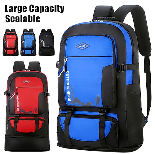 

Herren Rucksack Schultasche Funktionsrucksack Schulanfang Outdoor Campen und Wandern Farbblock Oxford Stoff Hohe Kapazität Wasserdicht Leichtgewichtig Reißverschluss Schwarz Rote Blau