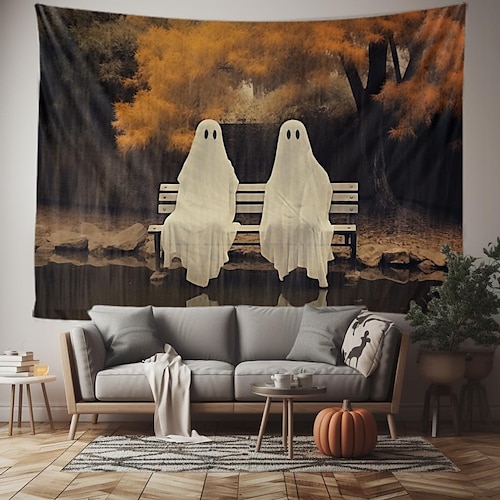 

Halloween-Hängeteppich, Wandkunst, großer Wandteppich, Wanddekoration, Fotografie, Hintergrund, Decke, Vorhang, Zuhause, Schlafzimmer, Wohnzimmer, Dekoration