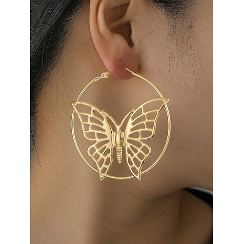 

Femme Boucles d'oreille Mode Extérieur Papillon Boucle d'oreille