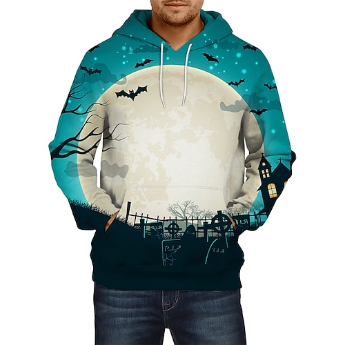 

Halloween Pumpkin Hoodie Print Front Pocket Graphic Hoodie For Men's Women's Unisex Adults' 3D Print 100% Polyester Casual Daily