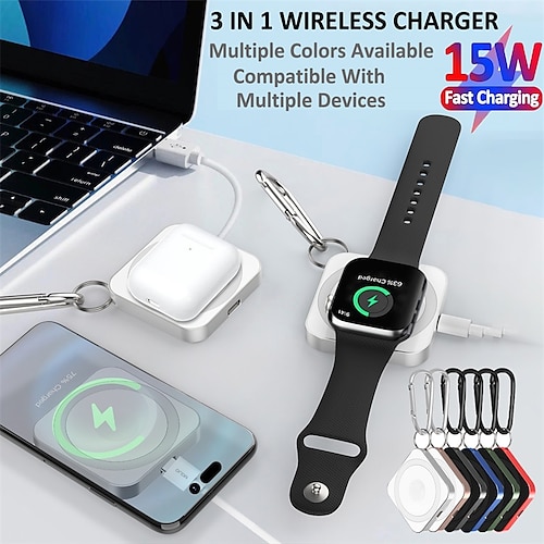 

Chargeur Sans Fil Station de recharge sans fil CE 3 en 1 Pour Mobile Gear S3 Frontier