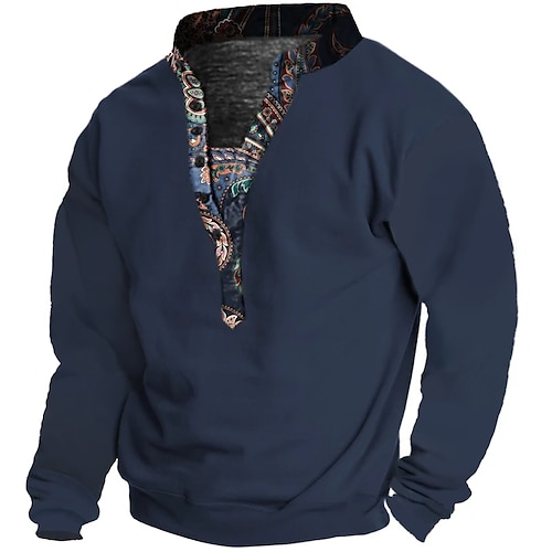 

Herren Sweatshirt Pullover Schwarz Marineblau Braun Grün Grau Stehkragen Farbblock Patchwork Sport Natur Täglich Festtage Strassenmode Basic Brautkleider schlicht Frühling Herbst Bekleidung