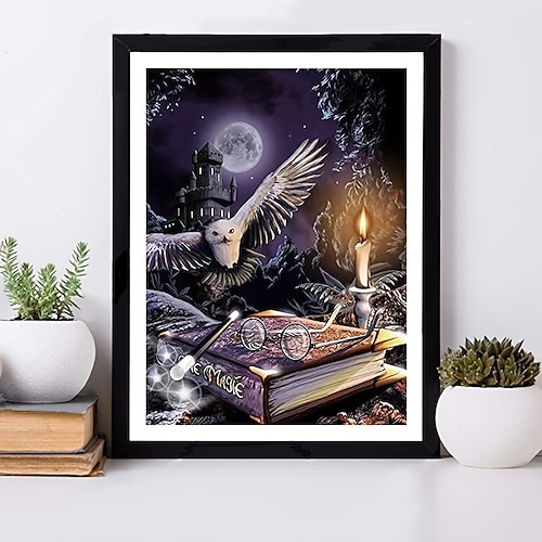 

Halloween Wall Art Canvas Magic Book Prints and Posters Pictures Decorative Fabric Painting For Living Room Pictures No Frame