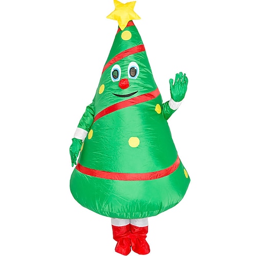 

Noël Sapins de Noël Costume de Cosplay Costume de fête Costume Gonflable Adulte Homme Femme Une pièce Cosplay Utilisation Soirée Noël Noël Carnaval Mascarade Déguisements d'Halloween faciles