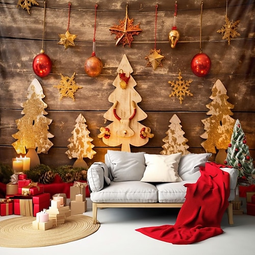 

Weihnachtsbaum hängender Wandteppich, Wandkunst, großer Wandteppich, Wanddekoration, Fotografie, Hintergrund, Decke, Vorhang, Zuhause, Schlafzimmer, Wohnzimmer, Dekoration