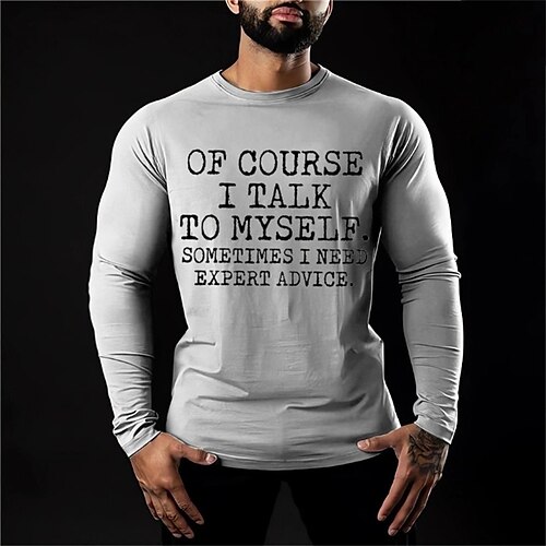 

Letra Gris brezo Rojo Verde Trébol Camiseta Hombre Gráfico Algodón Camisa Vintage Básico Camisa Manga Larga Camiseta cómoda Deporte Festivos Primavera Otoño Ropa de diseñador de moda S M L XL XXL