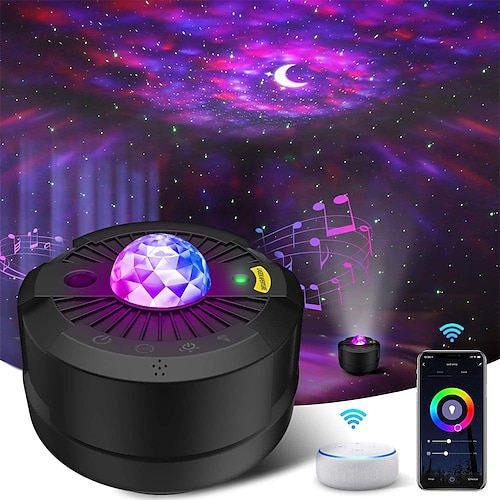 

WIFI Star Light Projector Creative Gift Bedroom Bed Romantic Milky Way Atmosphere Light Full Of Stars Night Light