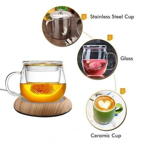 Up To 80 Celsius Degree] Cup Warmer USB Coffee Mug Electric Heater