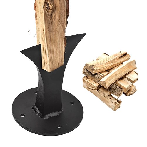 

Wood Log Splitter, Wood Kindling Splitter, Heavy Duty Wood Splitter Wedge, Small Manual Firewood Kindling Splitter for Wood Stove Fireplace and Fire Pits