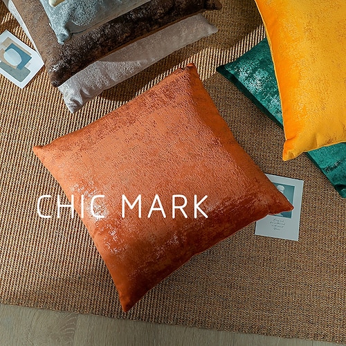 

Funda de almohada dorada de terciopelo, cojín suave para sofá, sala de estar, oficina, siesta