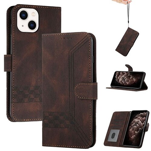 For iPhone 15 14 13 12 11 Pro Max XS 8/7+ Wallet Case Leather Flip Cover