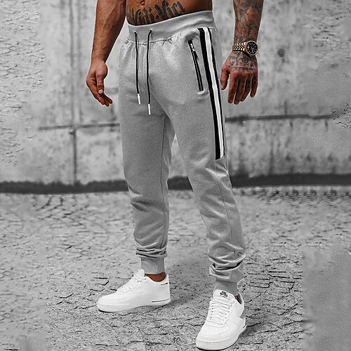 

Herren Jogginghose Trainingshose Jogginghose Jogger Hose Hosen Tasche Kordelzug Elastische Taille Glatt Komfort Atmungsaktiv Outdoor Täglich Ausgehen 100% Baumwolle Modisch Brautkleider schlicht Grau