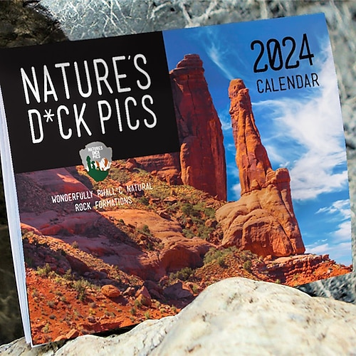 

2024 Calendar, Dogs Pooping in Beautiful Places Calendar, Natures Dick Pics Natures Dck Pics Wall Calendar, Gifts for Friends
