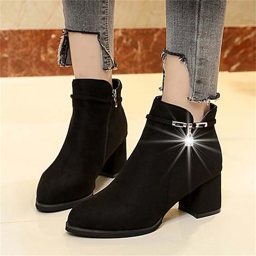 

Femme Bottes Bottes souples Grandes Tailles Extérieur du quotidien Bottes mi-mollet Fermeture Talon Bottier Bout rond Mode Style industriel Polyuréthane Fermeture Couleur unie Noir Kaki