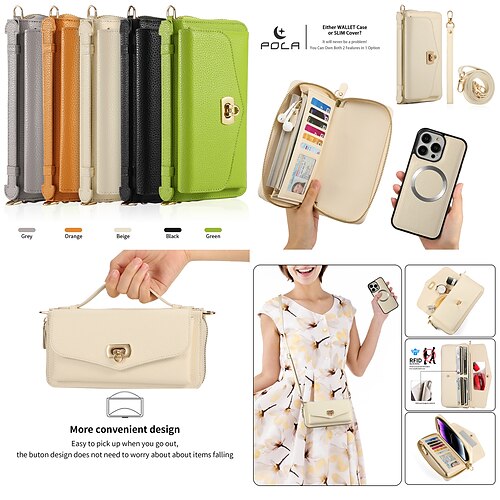 

Handy Hülle Handyhüllen Für Apple iPhone 15 Pro Max Plus 14 13 12 11 X XR XS 8 7 Brieftasche Kartenetui Abnehmbar Geldbeutel Ganzkörperschutz Echtleder