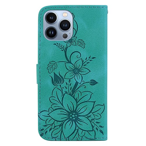 1pc Tpu Heart & Flower Patterned Leather Coated Protective Phone Case  Compatible With Iphonex,xr,xsmax,11,12,13,14,15,15pro,15plus,15promax