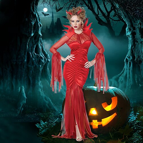 Sexy Witch Vampire Costume for Masquerade Party Halloween Cosplay Costume  Adult